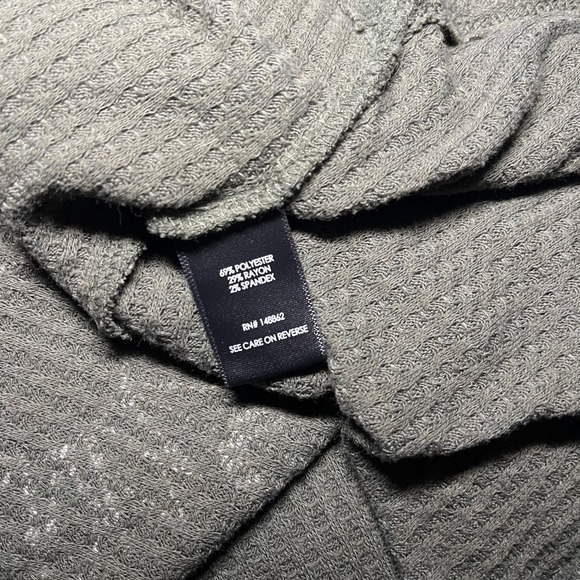 Torrid Olive Green Long Sleeve Tarot Sun Le Soleil Graphic Waffle Knit Top 3 3x - Picture 5 of 5